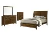 New Classic 00-B0182-34C New Classic 00-B0182-34C Ballard - 5/0 Queen 4 Piece Bedroom Set (Bed, Dresser, Mirror, Chest) - Brown