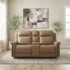 Liberty Furniture 7030TO-23P Liberty Furniture 7030TO-23P Cora - Loveseat With Console P3 & ZG - Aline Toast