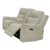 Coaster Fine Furniture 610152P Kennett - Chenille Upholstered Power Reclining Loveseat - Ivory