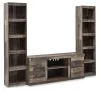 Ashley Furniture EW0200W9 Ashley Furniture EW0200W9 Derekson - 3-Piece Entertainment Center - Multi Gray