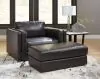 Ashley Furniture 57405/23/14 Ashley Furniture 57405/23/14 Amiata - 2 Pc. - Chair And A Half, Ottoman - Onyx