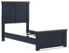 Ashley Furniture B414B2 Ashley Furniture B414B2 Landocken - Twin Panel Bed - Brown / Blue