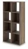 Ashley Furniture EA1104-4X2 Shallifer - Eight Cube Organizer - Brown