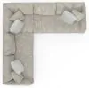 Jackson Furniture Industries 2306/63/59/73-01 Bucktown - 3 Piece Sectional With Extra Thick Cuddler Seat Cushions - Parchment