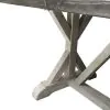 Liberty Furniture 619-T3878 Willowrun - Trestle Table - Rustic White / Weathered Gray Top