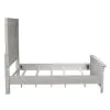 Liberty Furniture 824-BR-OKPB Liberty Furniture 824-BR-OKPB Heartland - King Panel Bed With Antique Tile Panels - Antique White / Tobacco Tops