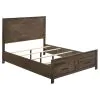 CoasterEveryday 222631KE-S4 Woodmont - 4 Piece Eastern King Platform Bedroom Set - Golden Brown