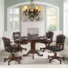 CoasterEssence 100871-S5 Turk - 5 Piece Dining And Game Table Set - Tobacco