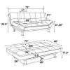CoasterEssence 300291 Dilleston - Upholstered Tufted Convertible Sofa Bed - White
