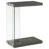 CoasterEveryday 902916 Colby - Engineered Wood C-Shaped Side Table - Weathered Gray
