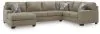 Benchcraft® 48404S1 Benchcraft® 48404S1 Newellen - 3-Piece Sectional With LAF Chaise And RAF Sofa - Beige