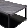 New Classic T4138-3P-DGY Linea - 3 Piece Occasional Set (1 Coffee & 2 End Tables) - Dark Gray