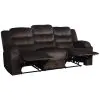 New Classic U1816-30-BRN New Classic U1816-30-BRN Willow - Sofa With Dual Recliner - Brown