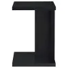 Coaster Fine Furniture 930276 Clower - Engineered Wood C-Shaped Sofa Side Table - Black