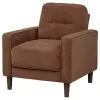 Coaster Fine Furniture 509973 Bowen II - Fabric Upholstered Track Arm Accent Chair - Rust