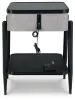 Ashley Furniture A4000550 Jorvalee - Accent Table with Speaker - Gray / Black