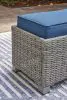 Ashley Furniture P439-600 Naples Beach - Bench with Cushion - Light Gray