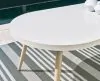 Ashley Furniture P798-625 Seton Creek - Oval Dining Table With Umb Opt - White