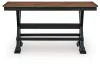 Ashley Furniture D634-09 Ashley Furniture D634-09 Wildenauer - Large Counter Dining Room Bench - Brown / Black