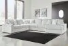 Ashley Furniture 25903S9 Ashley Furniture 25903S9 Stupendous - 5-Piece Sectional With RAF Corner Chaise - Alloy