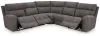 Ashley Furniture 61003S6 Ashley Furniture 61003S6 Next-Gen Durapella - 5-Piece Power Reclining Sectional - Slate