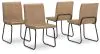 Ashley Furniture D446-02 Pharwynn - Dining Upholstered Side Chair (Set of 4) - Toast