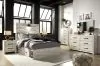 Ashley Furniture B192/31/36/46/87/84/150/92(2)/B100-12 Ashley Furniture B192/31/36/46/87/84/150/92(2)/B100-12 Cambeck - 9 Pc. - Dresser, Mirror, Chest, Full Panel Bed with Side Storage Drawers, 2 Nightstands - Whitewash