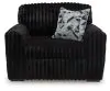 Ashley Furniture 9810323 Midnight-Madness - Chair And A Half - Onyx