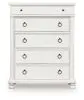 Ashley Furniture PCB823-46 Ashley Furniture PCB823-46 Rowlenstown - Five Drawer Chest - Antique White