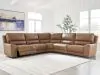 Ashley Furniture PCU62606S8 Ashley Furniture PCU62606S8 DeepWakes - 5-Piece Power Reclining Sectional - Caramel