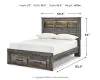 Ashley Furniture B211B21 Ashley Furniture B211B21 Drystan - Full Bookcase Bed With 2 Storage Drawers - Brown / Beige