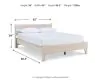 Ashley Furniture EB1864B1 Ashley Furniture EB1864B1 Socalle - Queen Panel Platform Bed - Natural