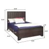Samuel Lawrence Furniture S462-YBR-K2 Granite Falls - Full Bed with Panel Headboard - Espresso Brown