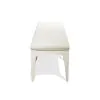 Riverside Furniture 59359 Myra - Upholstered Dining Bench - Paperwhite