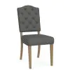 Riverside Furniture 92632 Riverside Furniture 92632 Mix-N-Match Chairs - Button Tufted Upholstered Chair (Set of 2) - Dark Gray