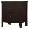 CoasterEveryday 202092 Carlton - 2-Drawer Nightstand - Cappuccino