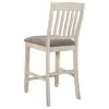 CoasterEssence 192818-S5 Sarasota - 5 Piece Drop Leaf Counter Dining Set - Rustic Cream