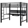 CoasterElevations 460023 Avalon - Full Workstation Loft Bed - Black