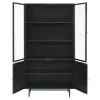 CoasterElevations 951134 Santiago - 4 Door Metal Tall Storage Cabinet - Matte Black