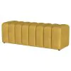 Coaster Fine Furniture 910292 Summer - Fabric Upholstered Tufted Accent Bench - Mustard Yellow