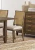 Coaster Fine Furniture 108312 Matisse - Woven Rattan Back Dining Side Chair Brown (Set of 2) - Dark Brown