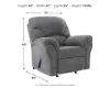 Benchcraft® 2810525 Allmaxx - Rocker Recliner - Pewter