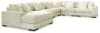 Ashley Furniture 21104S11 Ashley Furniture 21104S11 Lindyn - 6-Piece Sectional With LAF Corner Chaise - Ivory