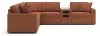 Ashley Furniture 92102S14 Ashley Furniture 92102S14 Modmax - 6-Piece Sectional With Audio System Console - Spice