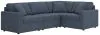 Ashley Furniture 92121S76 Ashley Furniture 92121S76 Modmax - 4-Piece Sectional With LAF / RAF Corner Chairs And Wedge - Ink