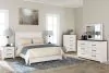 Ashley Furniture B1190/31/36/71/96 Ashley Furniture B1190/31/36/71/96 Gerridan - 4 Pc. - Dresser, Mirror, Queen Panel Bed - White / Gray