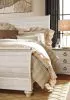 Ashley Furniture B267/31/36/78/76/97 Ashley Furniture B267/31/36/78/76/97 Willowton - 5 Pc. - Dresser, Mirror, King Sleigh Bed - Whitewash