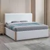 New Classic 00-B2123-100 Anika - 6/6 Eastern King Bed Only - White / Natural