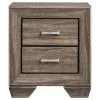 CoasterEveryday 204190KW-S4 Kauffman - California King 4 Piece Bedroom Set - Washed Taupe
