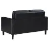 Coaster Fine Furniture 508362 Ruth - Upholstered Track Arm Loveseat - Black